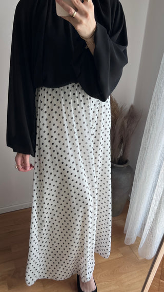 Chiffon Rock mit Punkten