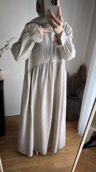 Musselin Kleid mit Reisverschluss