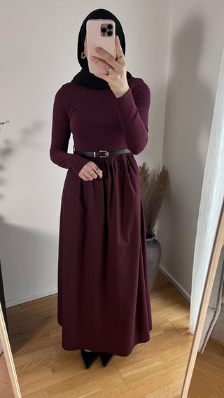 Baumwollkleid mit Gürtel