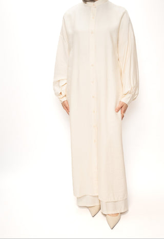 Zweiteiler mit Longbluse