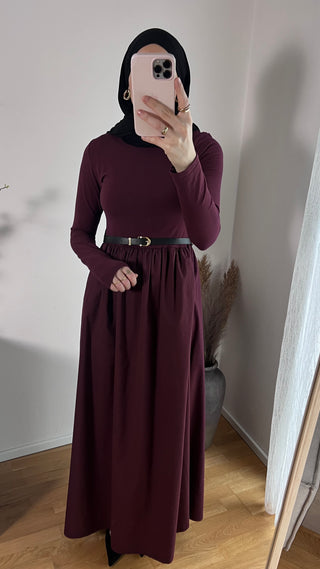 Baumwollkleid mit Gürtel