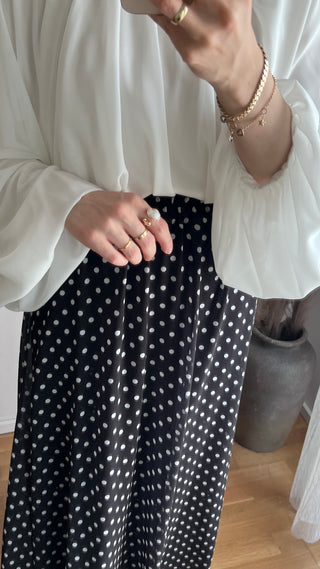 Chiffon Rock mit Punkten