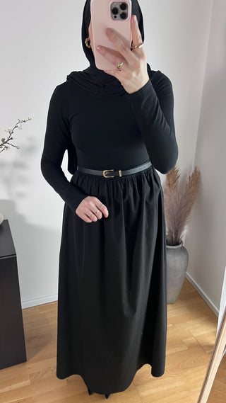 Baumwollkleid mit Gürtel