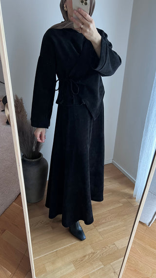 Cord Zweiteiler mit Rock