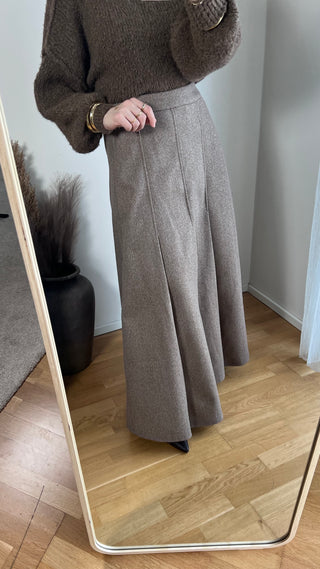 Langer Rock aus Wollmix