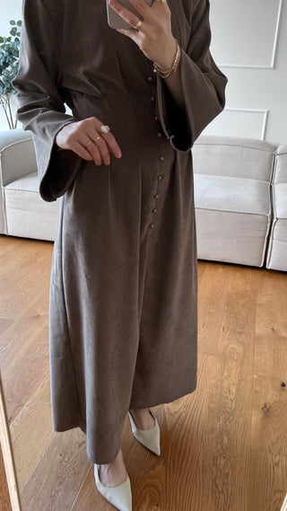Dress with button detail