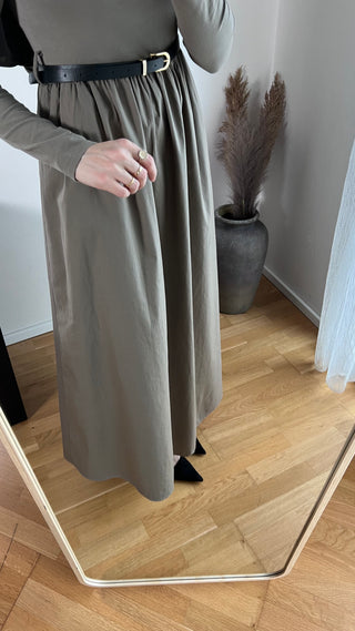 Baumwollkleid mit Gürtel