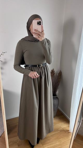 Baumwollkleid mit Gürtel