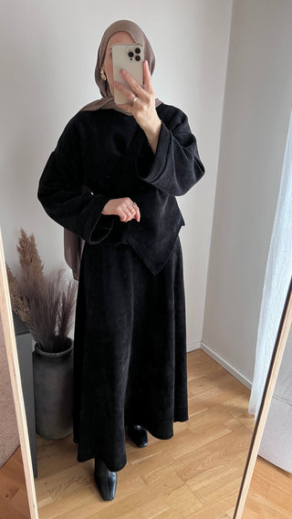 Cord Zweiteiler mit Rock