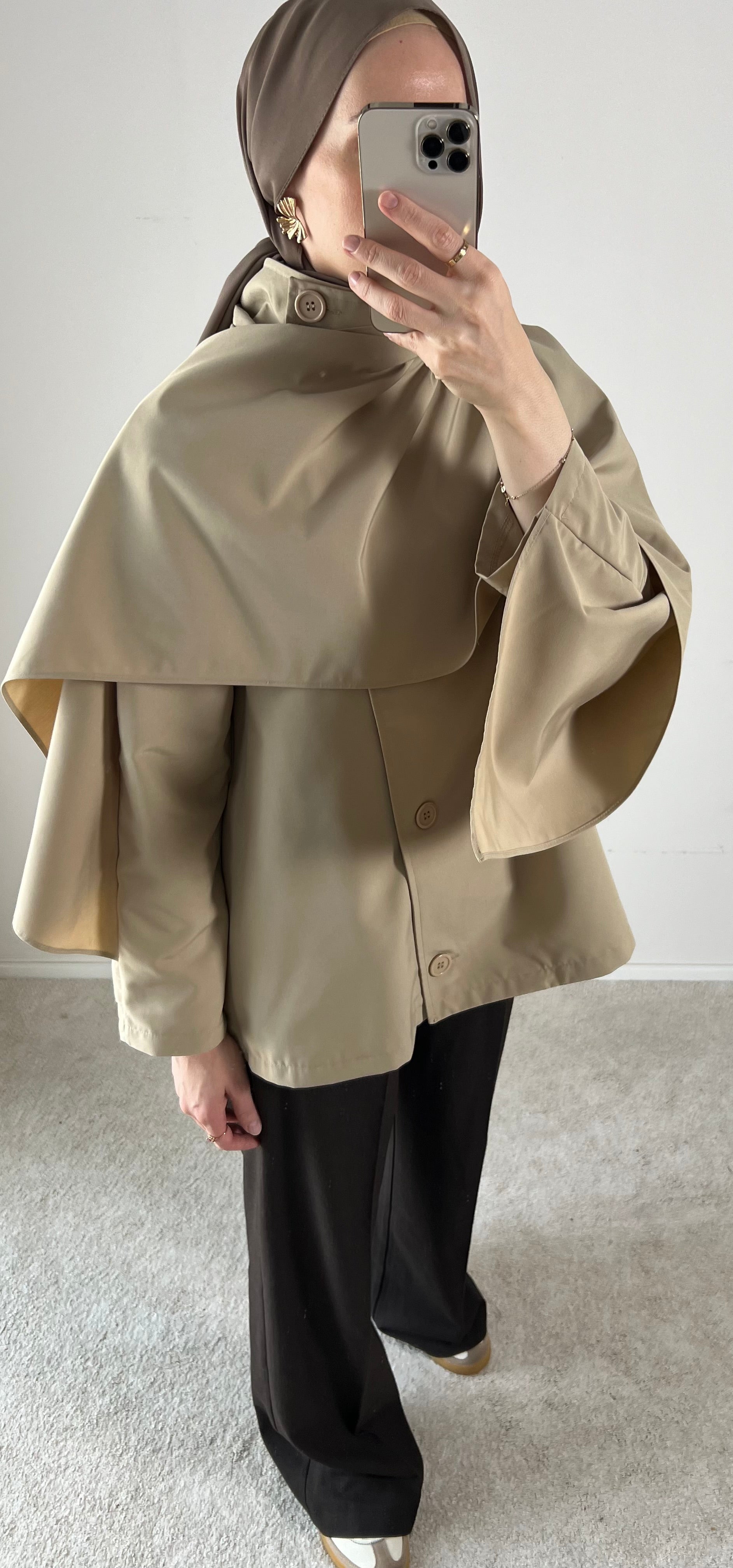 Arla | Trenchcoat mit Cape
