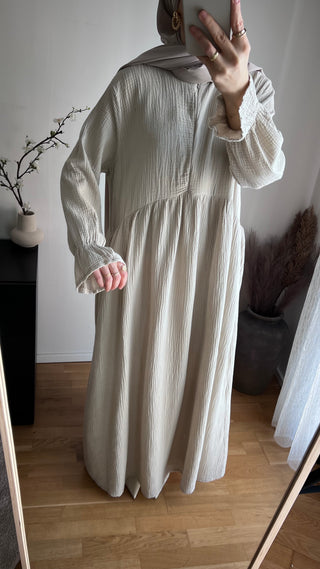 Musselin Kleid mit Reisverschluss