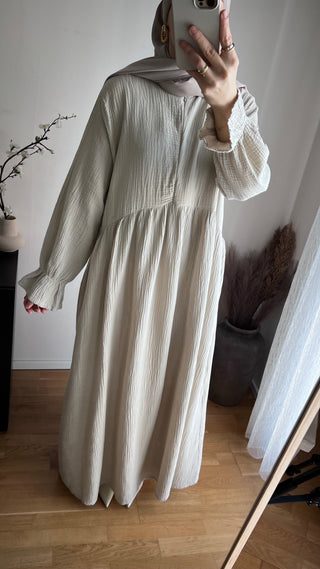Musselin Kleid mit Reisverschluss