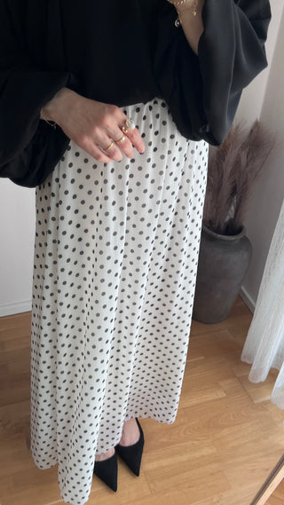 Chiffon Rock mit Punkten