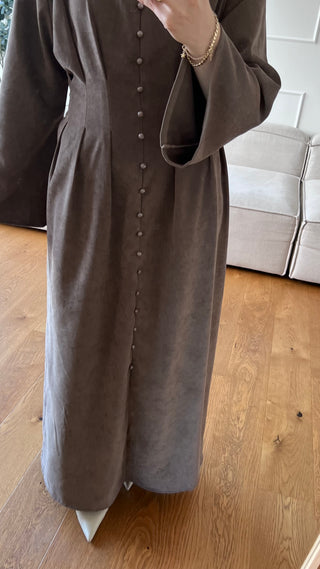 Dress with button detail