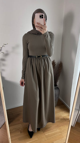 Baumwollkleid mit Gürtel