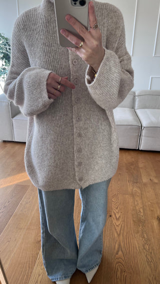 Strickjacke mit Knopfleiste