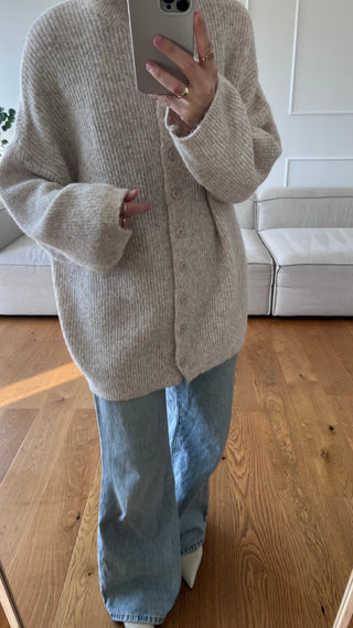 Strickjacke mit Knopfleiste