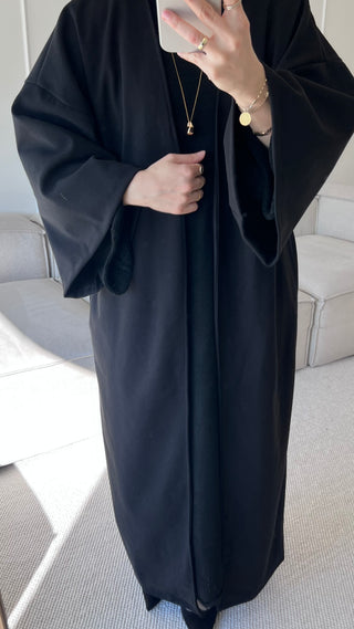 Oversized Maxi Mantel mit Bindegürtel