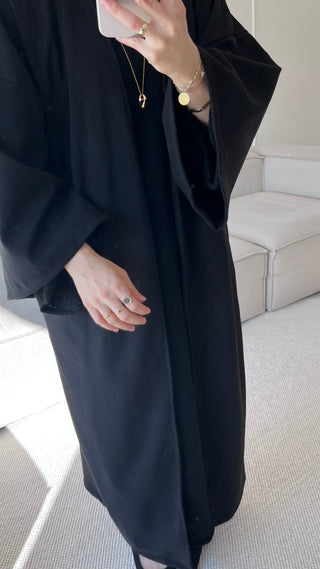 Oversized Maxi Mantel mit Bindegürtel