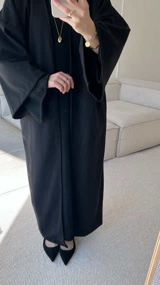 Oversized Maxi Mantel mit Bindegürtel