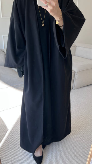Oversized Maxi Mantel mit Bindegürtel